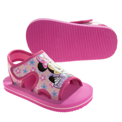 Disney Minnie Mouse Toddler Girls Hook and Loop Sandals