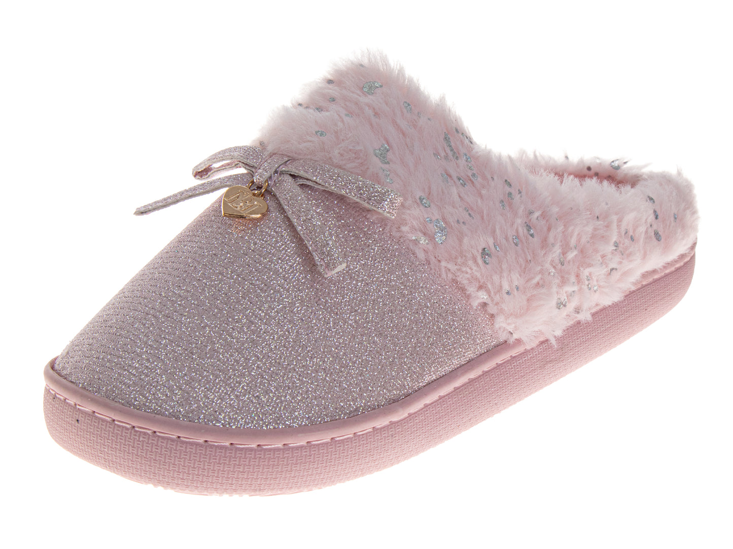 Badgley Mischka Slippers for Women - Classic Faux Fur Cross-Band Comfortable Style (Adults)