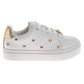 Badgley Mischka HeartStudded Sneakers Girls  Gold Accents Fashion Glamorous Stylish Casual Chic Comfort Fit (Little Kid / Big Kid)