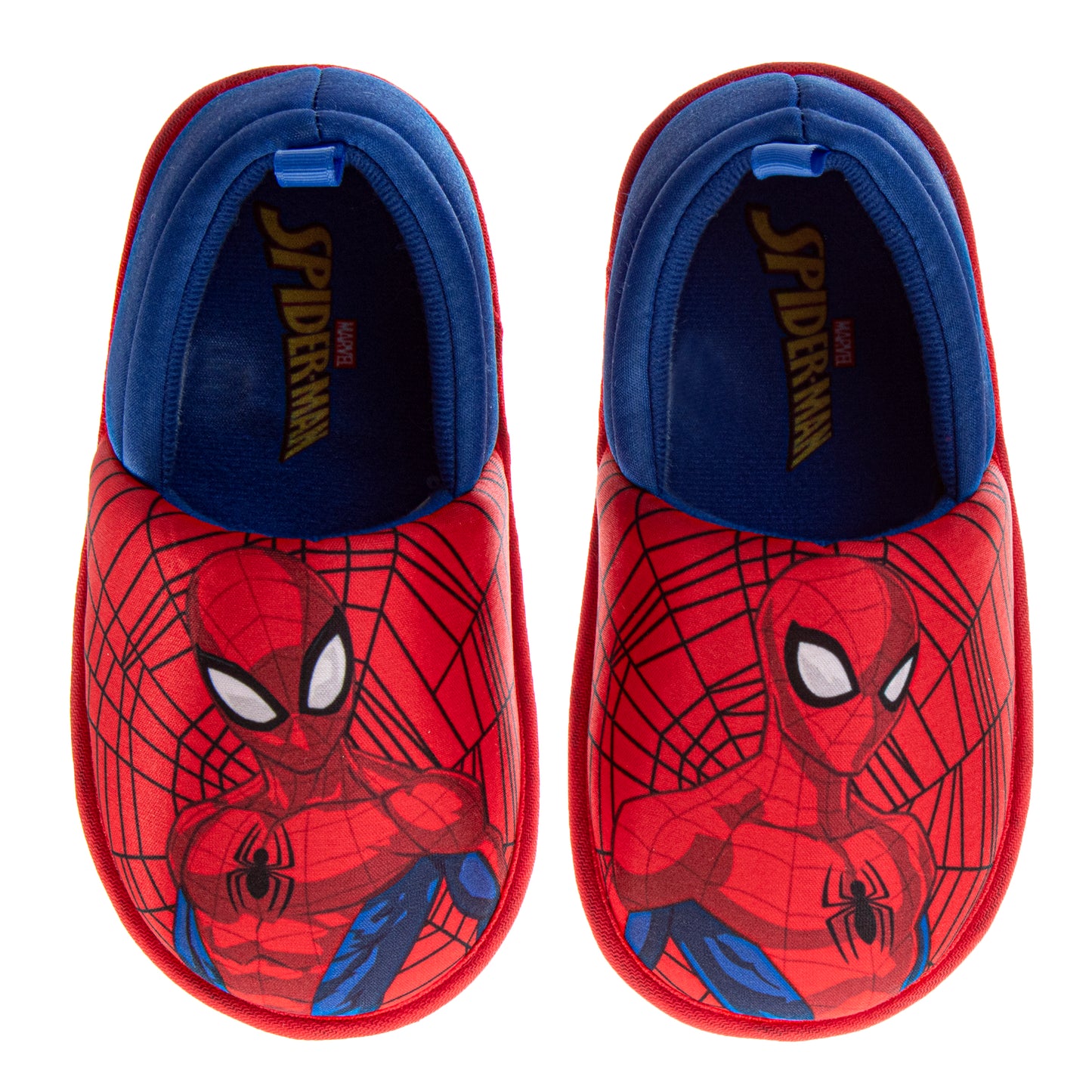 Marvel Spiderman Boys Slippers  The Amazing Spidey House Shoes Indoor Cozy Plush Slippers Size Toddlers