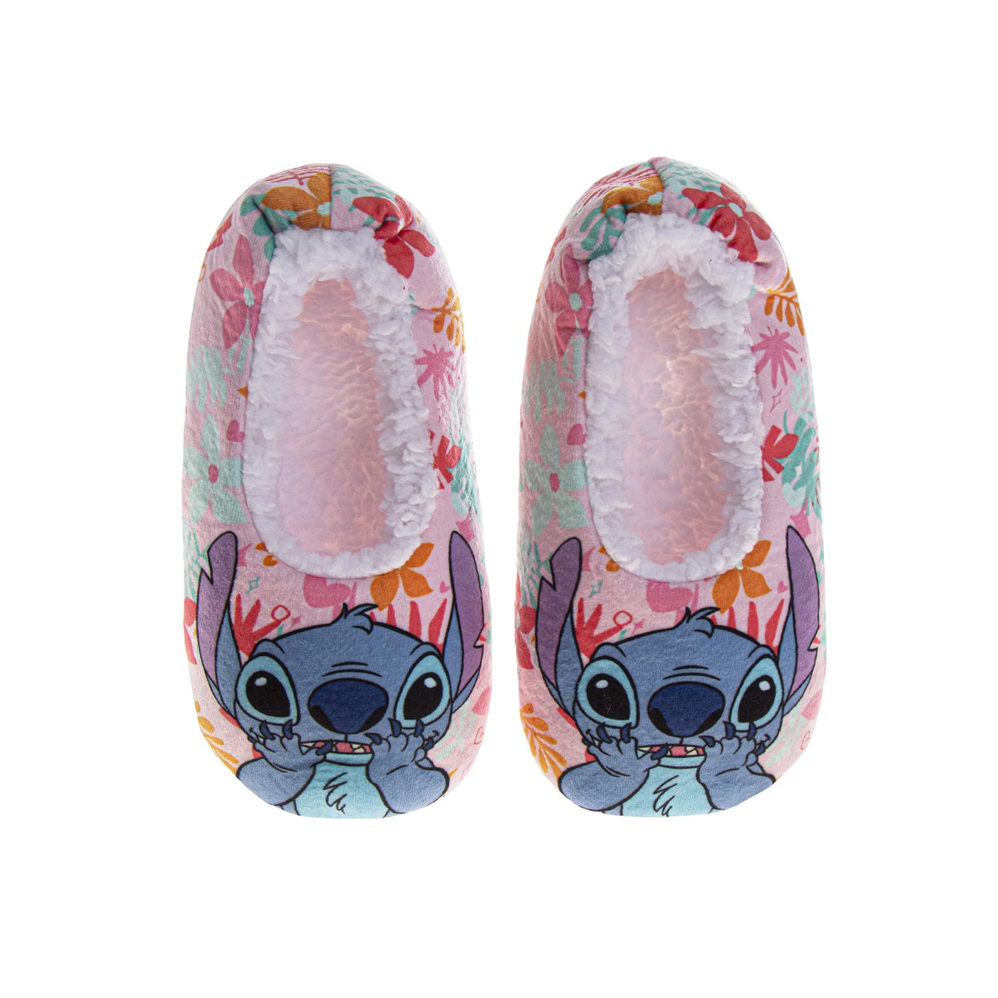 Disney Stitch Slippers for Girls  Stitch Design Multicolor Plush Cozy Interior (Little Kid / Big Kid)