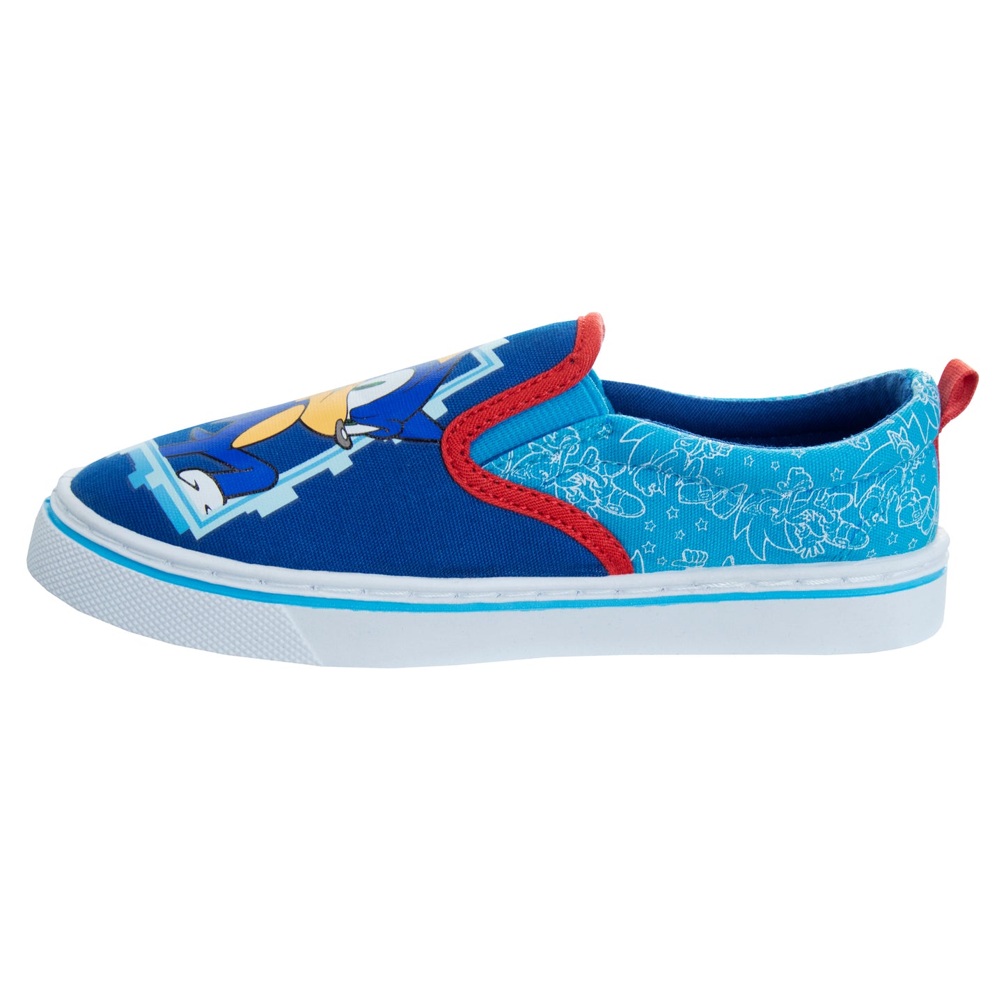 Sonic the Hedgehog Boys/Girls Toddler Slip On Canvas Sneakers