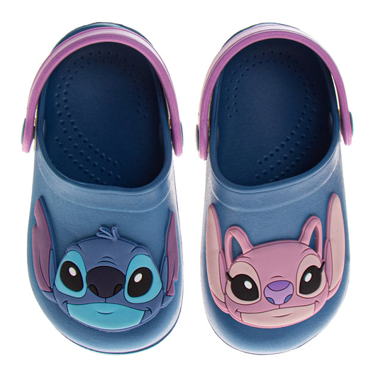 Stitch and Angel Girls Slip-On Clogs and Back Strap (Toddler)