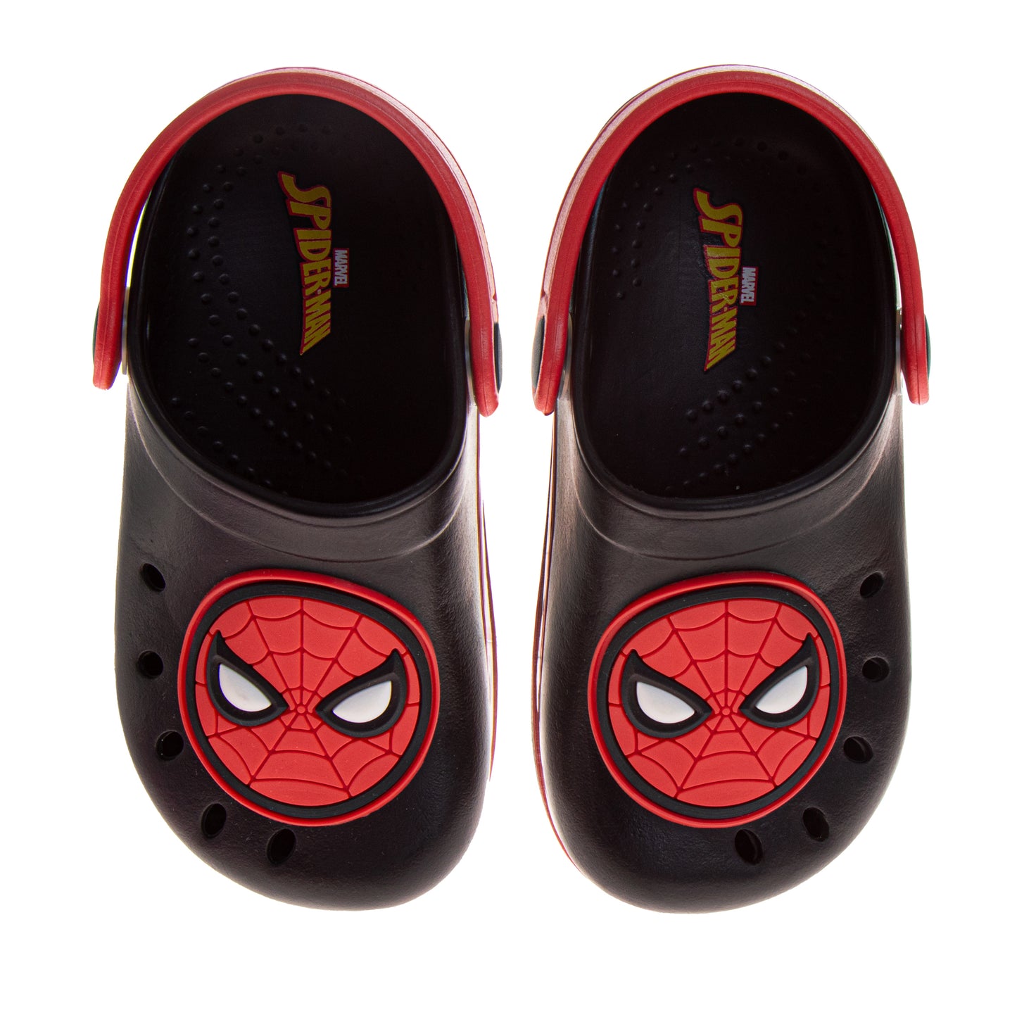Marvel Spider-Man Boys' Slip-On Clogs, Lightweight Back Strap Garden Shoes for Play, Beach, and Everyday Wear (Toddler/Little Kid))