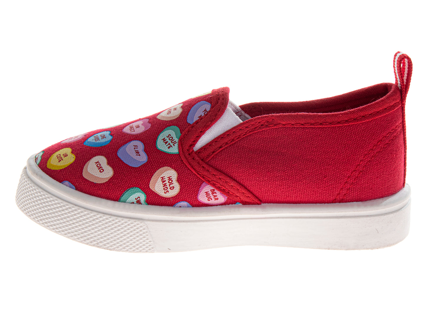 Sweethearts Conversation Hearts SlipOn Shoes Girls  Sweet Style Adorable Easy On/Off Casual Comfort NoLace Design (Toddler)