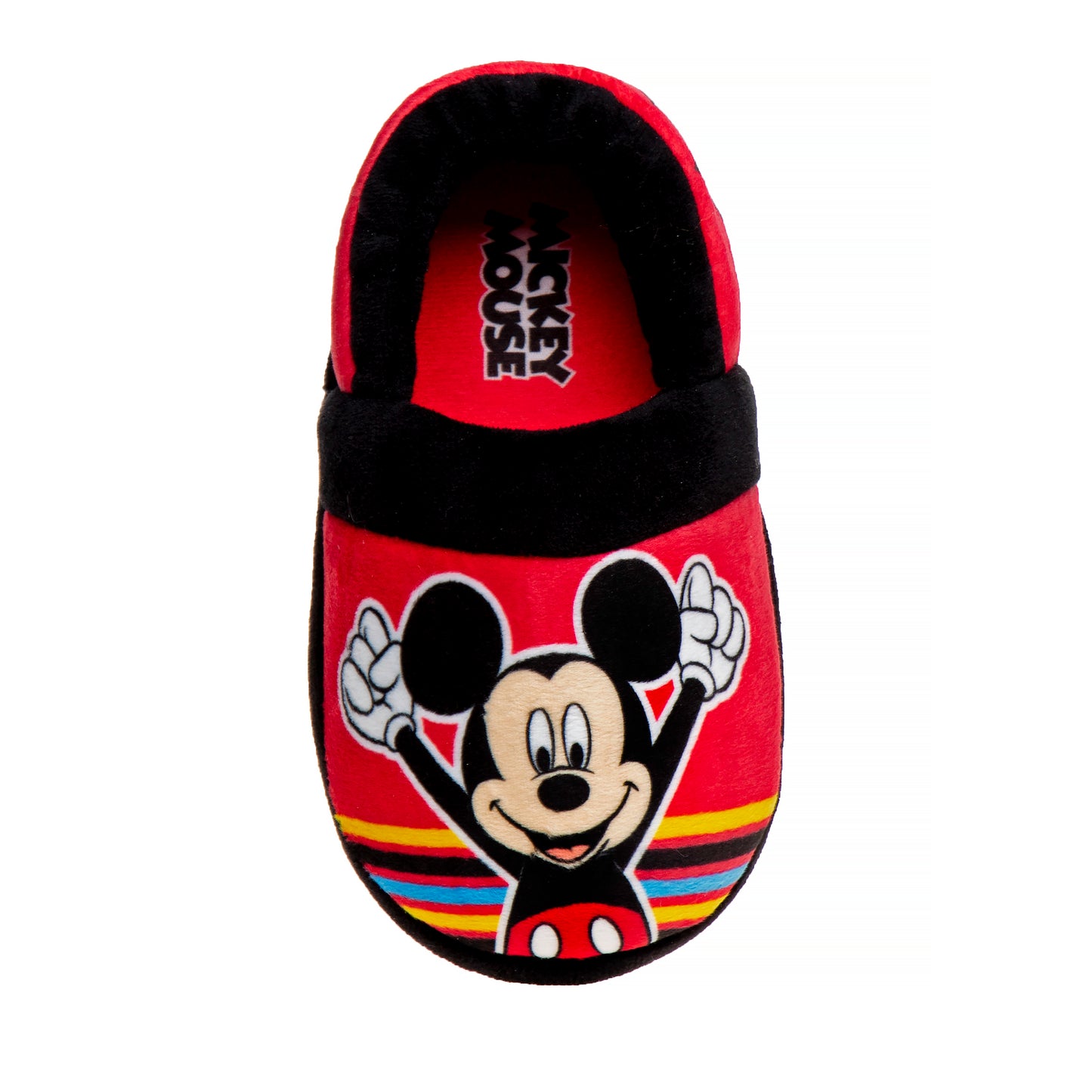 Disney Mickey Mouse Slippers Toddler Boys  SlipOn Cozy Warm Soft Plush Indoor Wear Relax & Play (Toddler / Little Kids)