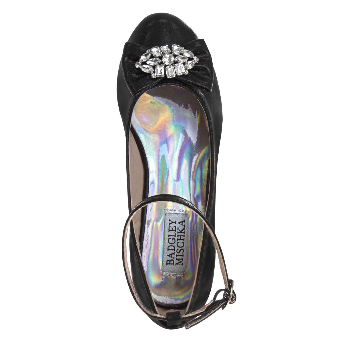 Badgley Mischka Low Heeled Dress Pumps Girls'  Elegant Stylish Formal Wear Comfort Heel Sparkle Detail (Little Kid / Big Kid)