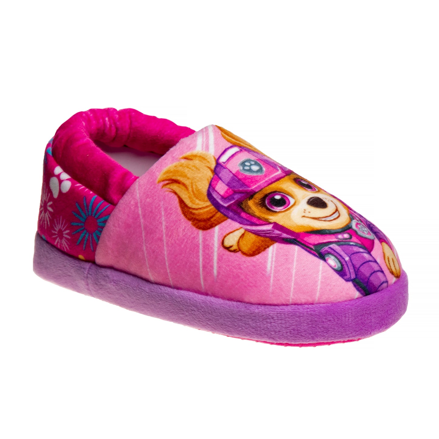 Nickelodeon Girls's' Paw Patrol Plush Fuzzy Skye and Liberty Slippers (Toddler)