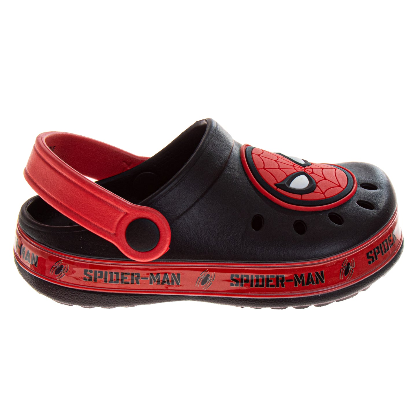 Marvel Spider-Man Boys' Slip-On Clogs, Lightweight Back Strap Garden Shoes for Play, Beach, and Everyday Wear (Toddler/Little Kid))