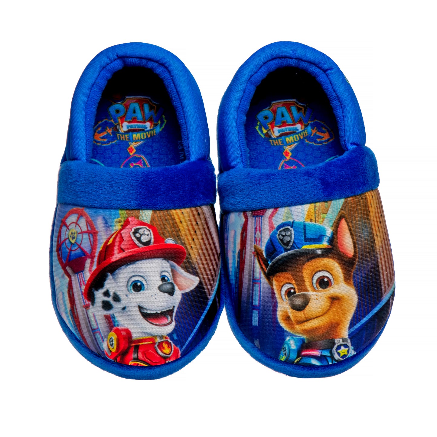 Nickelodeon Paw Patrol & Sponge Bob Squarepants Toddler Boys Chase and Marshall House Shoes - Plush Lightweight Warm indoor Soft Aline House Slippers