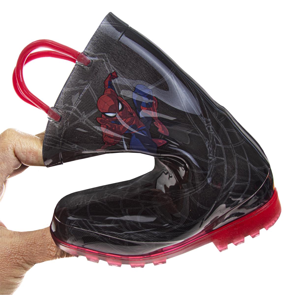 Josmo Boys Marvel Spider-Man Boots Ã¢â‚¬â€œ Waterproof Rubber Rainboots (Toddler)