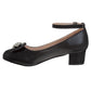 Badgley Mischka Low Heeled Dress Pumps Girls'  Elegant Stylish Formal Wear Comfort Heel Sparkle Detail (Little Kid / Big Kid)