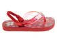 Sweethearts Girls Shoes, Girls Flip Flops, Thong Sandals - Kids Summer Beach & Pool Shoes, Slip On Red and White (Toddler/Little Kid)