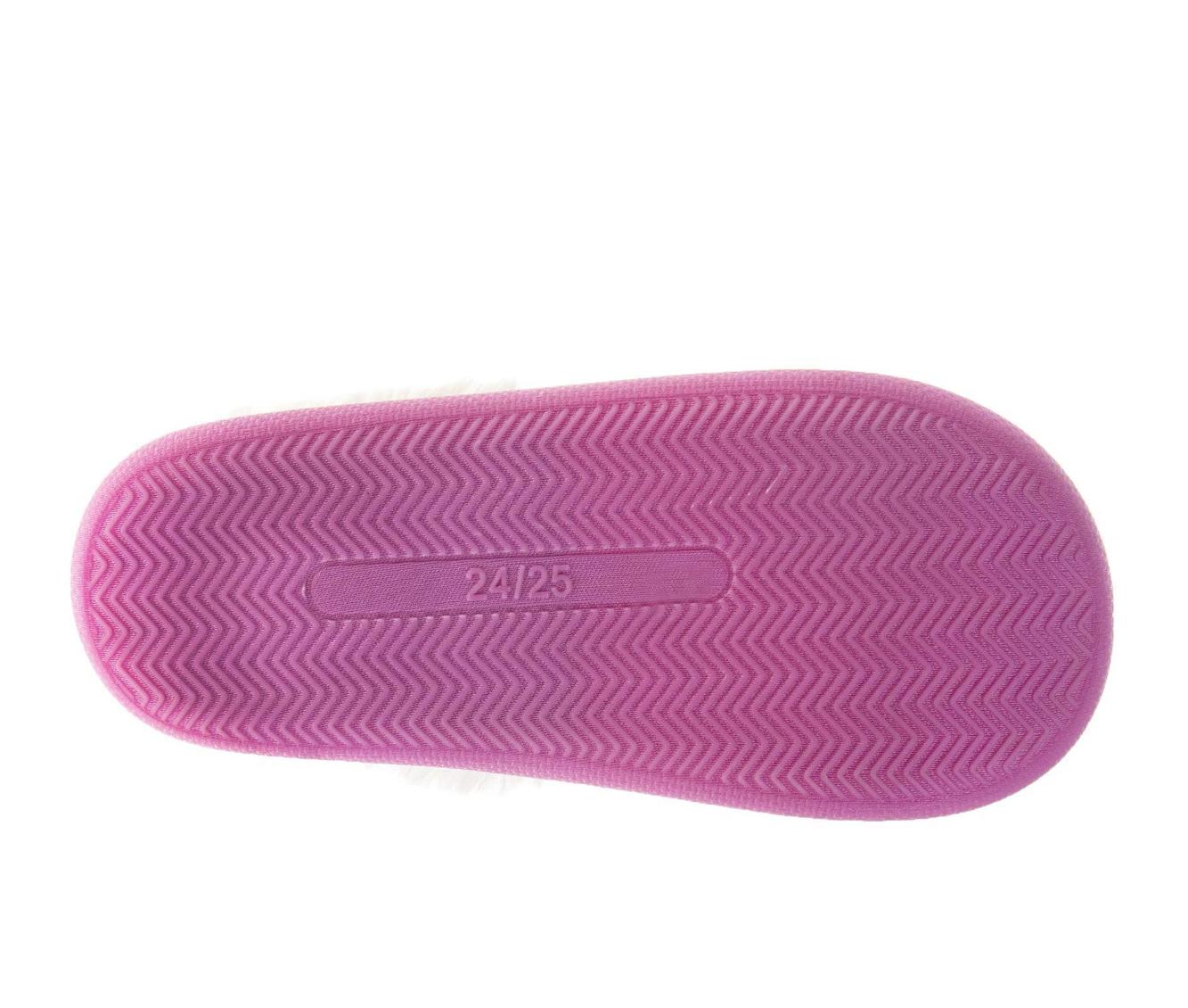 Sweethearts Conversation Hearts Slippers Girls  Cozy Furry Comfort Soft Plush Warm Lined Indoor Wear (Little Kid / Big Kid)