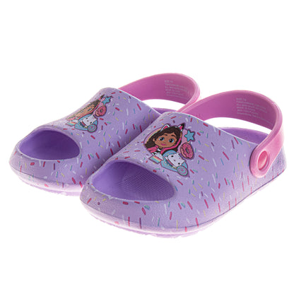 Gabbyâ€™s Dollhouse Girls Dual Size Clogs with Back Strap (Toddler / Little Kid)