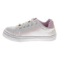 Badgley Mischka Glitter Stars Lace-Up Sneakers Girls - Glamorous Fashion Forward Sparkle Detail High Shine Athleisure (Little Kid â€“ Big Kid)