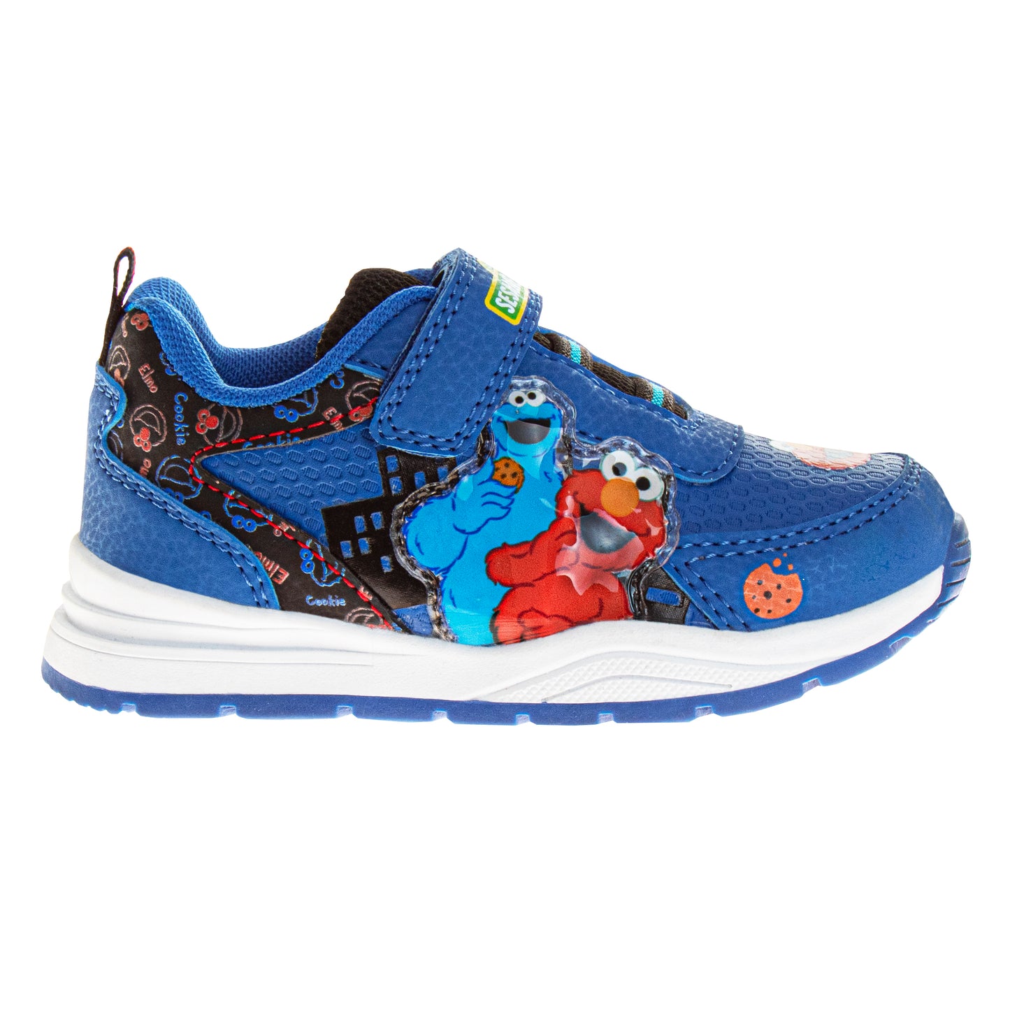 Sesame Street Boys/Girls Cookie Monster & Elmo Hook and Loop Fashion Sneaker (Toddlers)