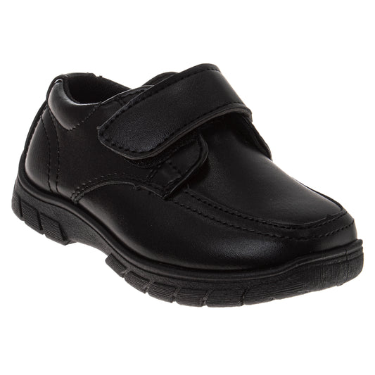 French Toast Classic School Shoes Boys  Uniform Approved Durable Everyday Wear Velcro Closure Comfort Fit (Toddler / Little Kid)