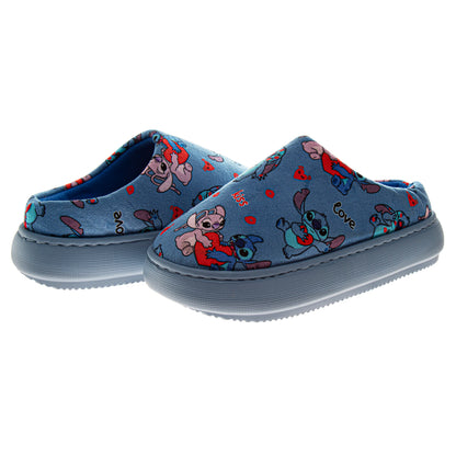 Disney Stitch and Angel Fluffy Women's Slippers.