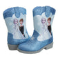 Frozen Girls' Anna and Elsa Western Cowgirl Boots (Toddlers)