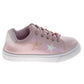 Badgley Mischka Glitter Stars Lace-Up Sneakers Girls - Glamorous Fashion Forward Sparkle Detail High Shine Athleisure (Little Kid â€“ Big Kid)