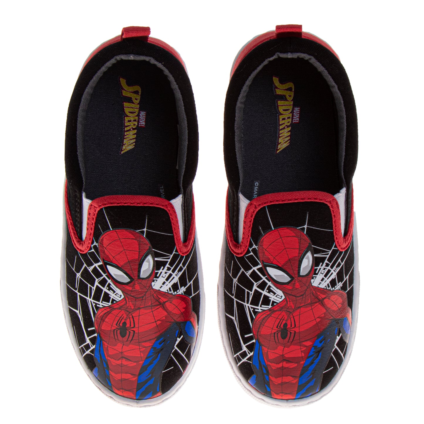 Spider-Man Boys Slip-On Canvas Sneakers (Big Kid)