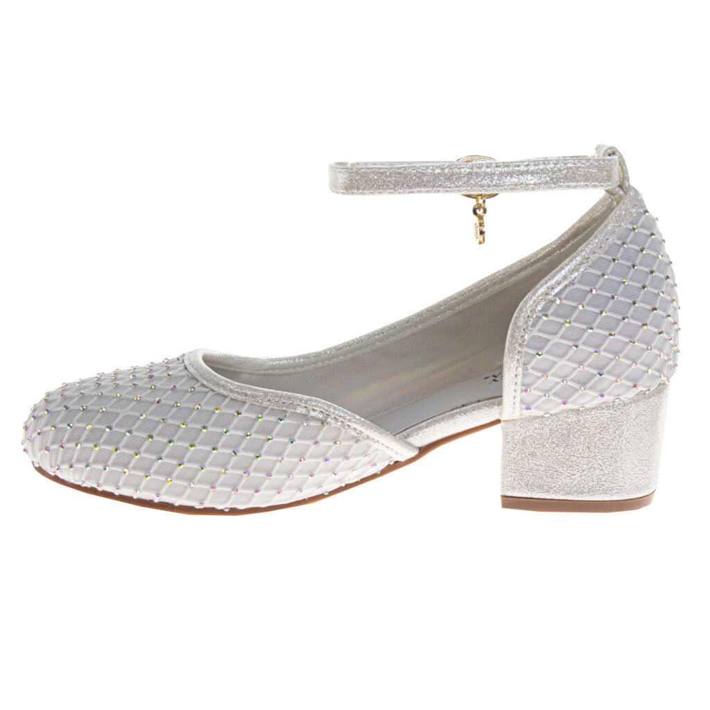 Badgley Mischka Dress Shoes Girls'  Elegant Sparkle Formal Occasion (Little Kid / Big Kid)