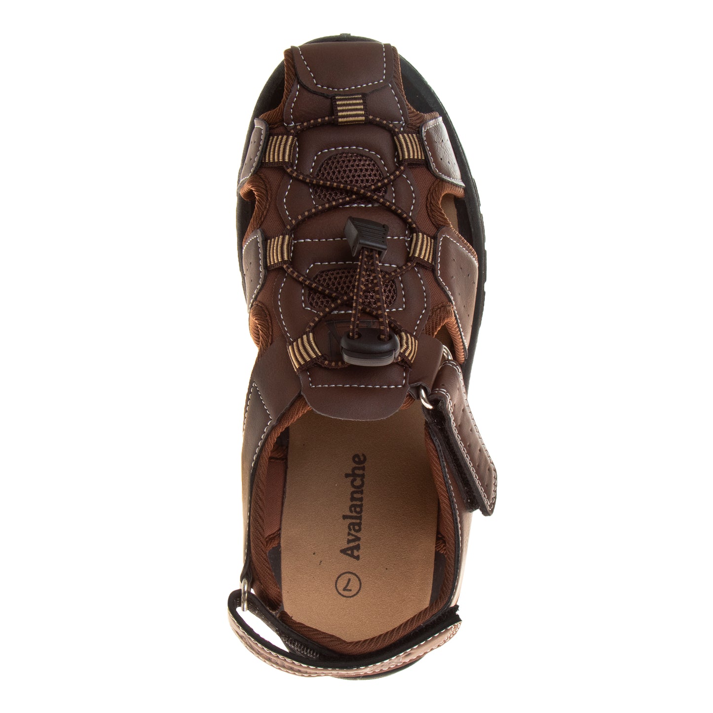 Avalanche Fishermen Sandals Men's  Outdoor Ready Durable Adjustable Straps Comfort Fit WaterFriendly (Adult)