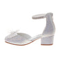 Badgley Mischka Dress Sandals Girls'  Buckle Closure Elegant Stylish Formal Wear Comfort Fit (Little Kid / Big Kid)
