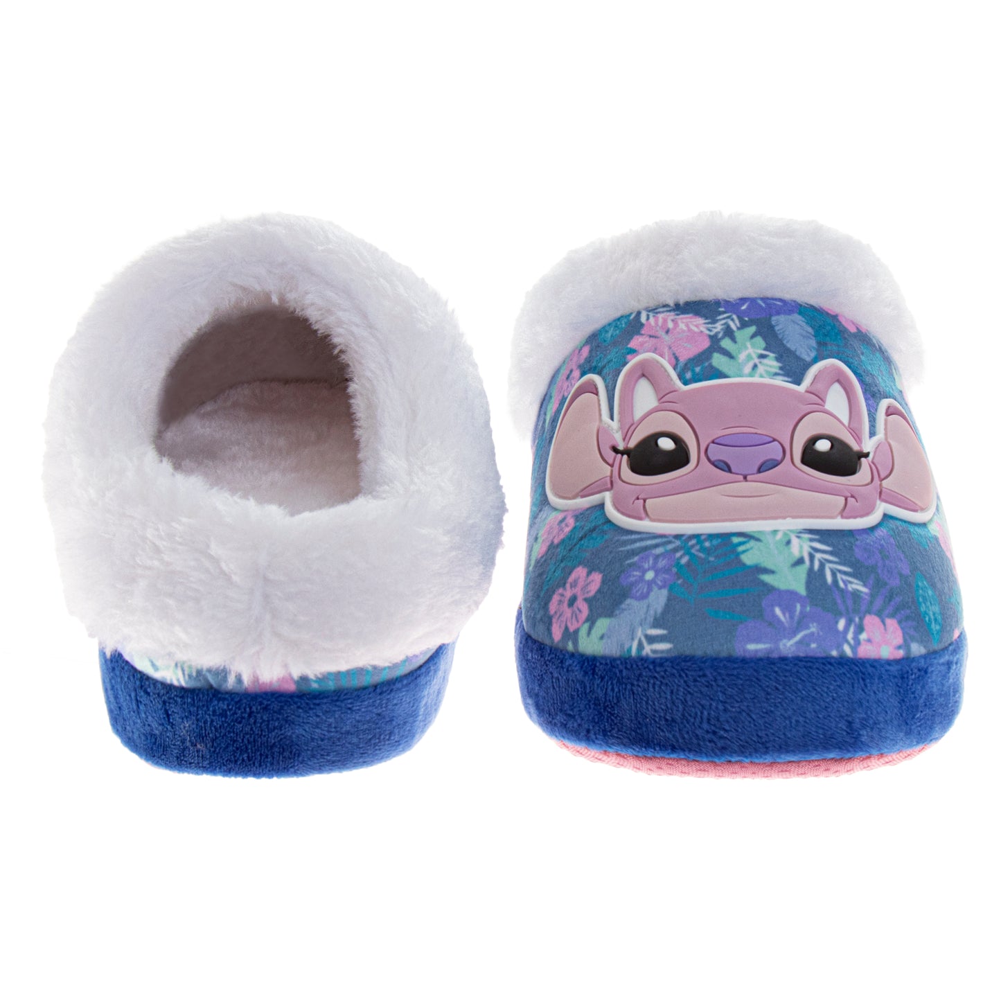 Disney Lilo & Stitch Women's Slippers Faux Fur, Plush, Fuzzy, Warm House Slippers (Size 5-12 Womens)