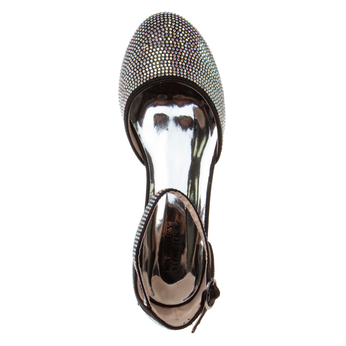 Badgley Mischka Block Heeled Dress Shoes Big Kids'  Elegant Stylish Formal Wear Comfort Block Heel Sparkle Detail (Toddler)