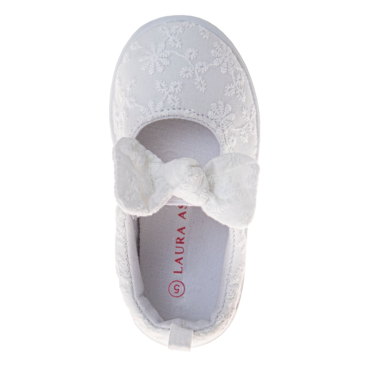 Laura Ashley Girls' MJ Style Sneakers  Classic, Comfortable, and Easy SlipOn Shoes (Toddler / Little Kid)