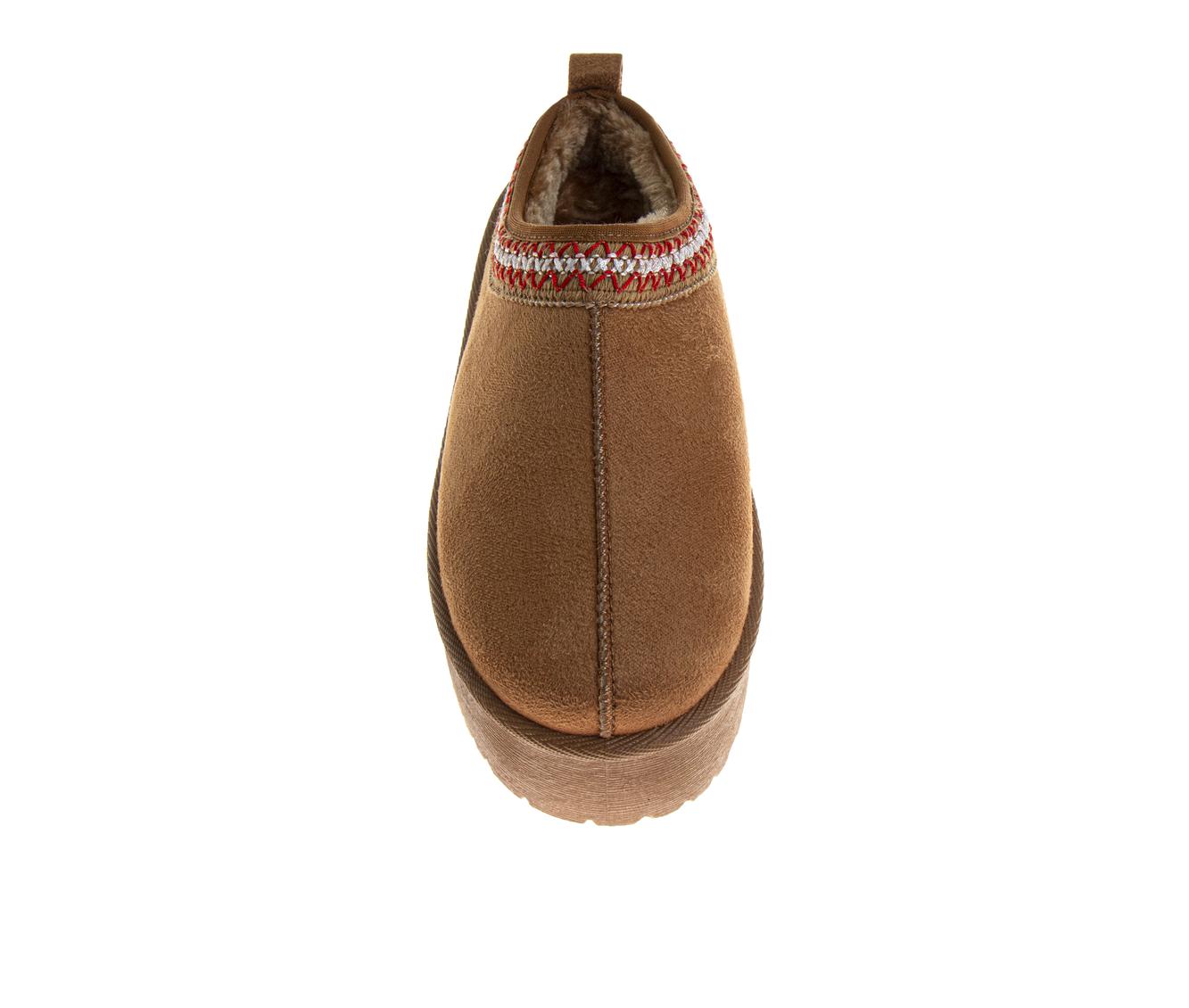 Avalanche Women's Platform Slippers Cozy Slip-On House Shoes with Soft Faux Fur Lining & Cushioned Sole (Adult)