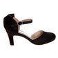 Badgley Mischka Heel Dress Shoes for Girls / Elegant Formal Comfort Design with Buckle Closure (Little Kid / Big Kid)