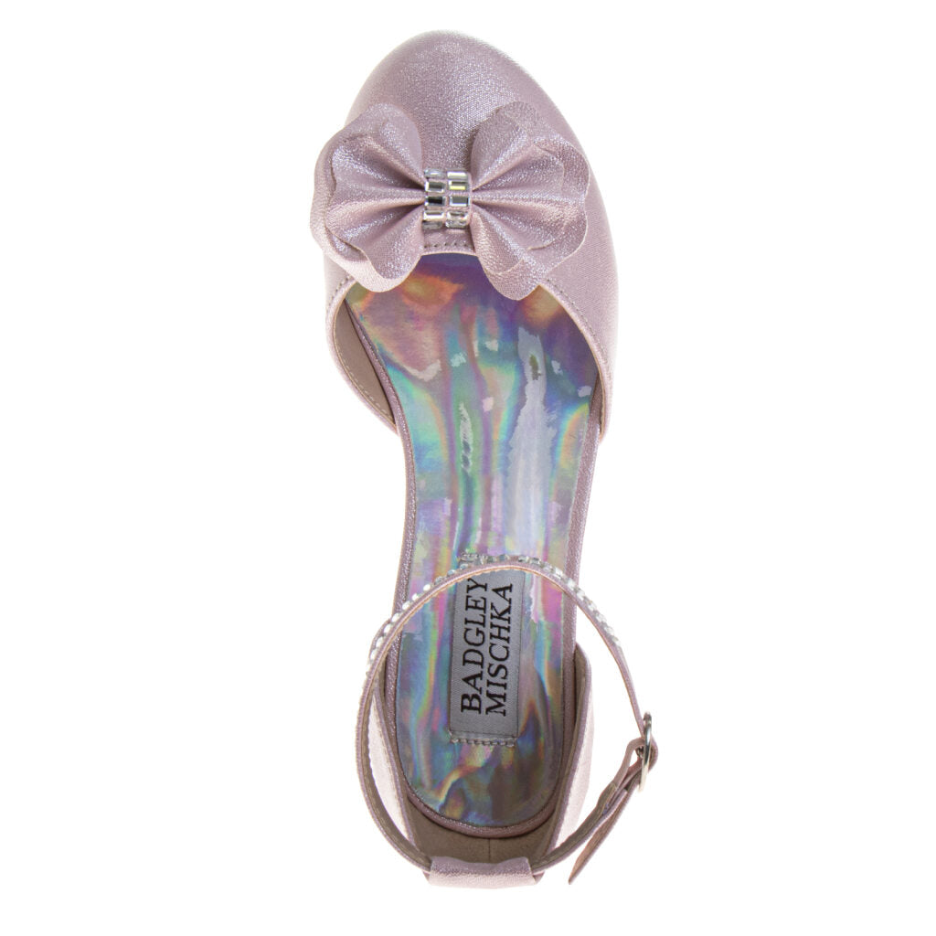 Badgley Mischka Dress Shoes Girls'  Elegant Sparkle Fashion Forward Comfort Fit (Little Kid / Big Kid)