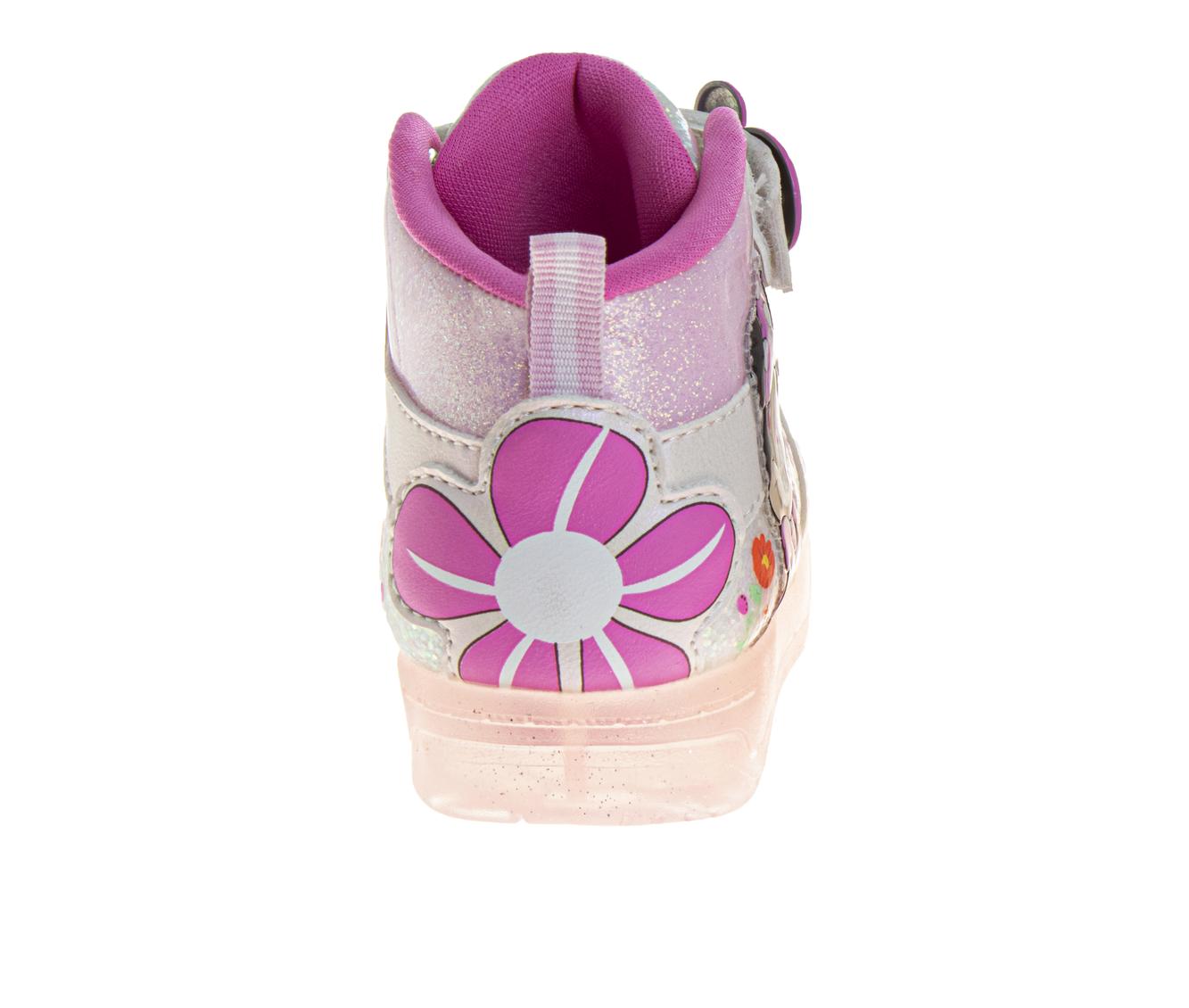 Disney Minnie Mouse Girls' Hook and Loop High Top Sneakers (Toddlers)