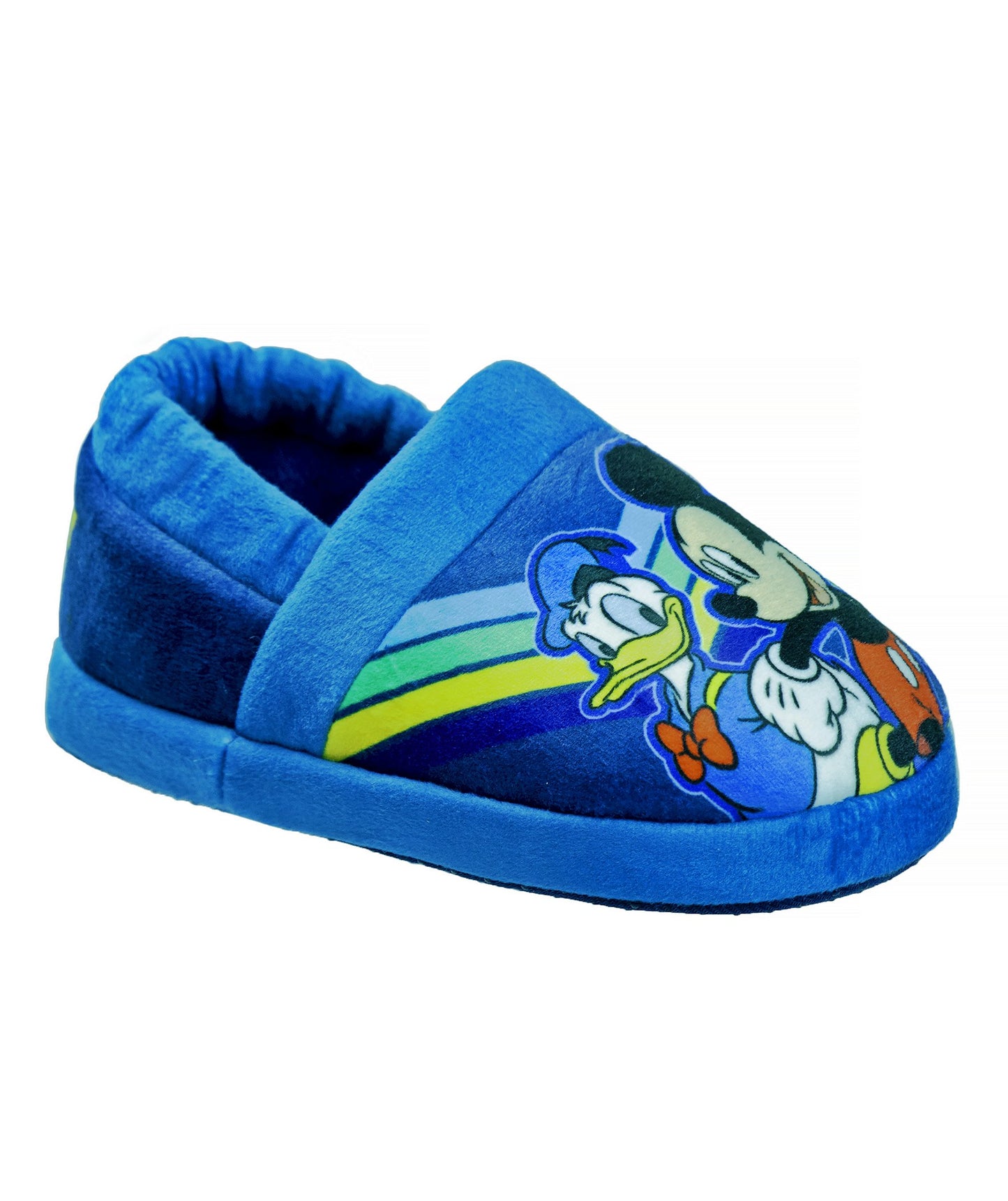 Disney Mickey Mouse Slippers Toddler Boys  SlipOn Cozy Warm Soft Plush Indoor Wear Relax & Play (Toddler / Little Kids)