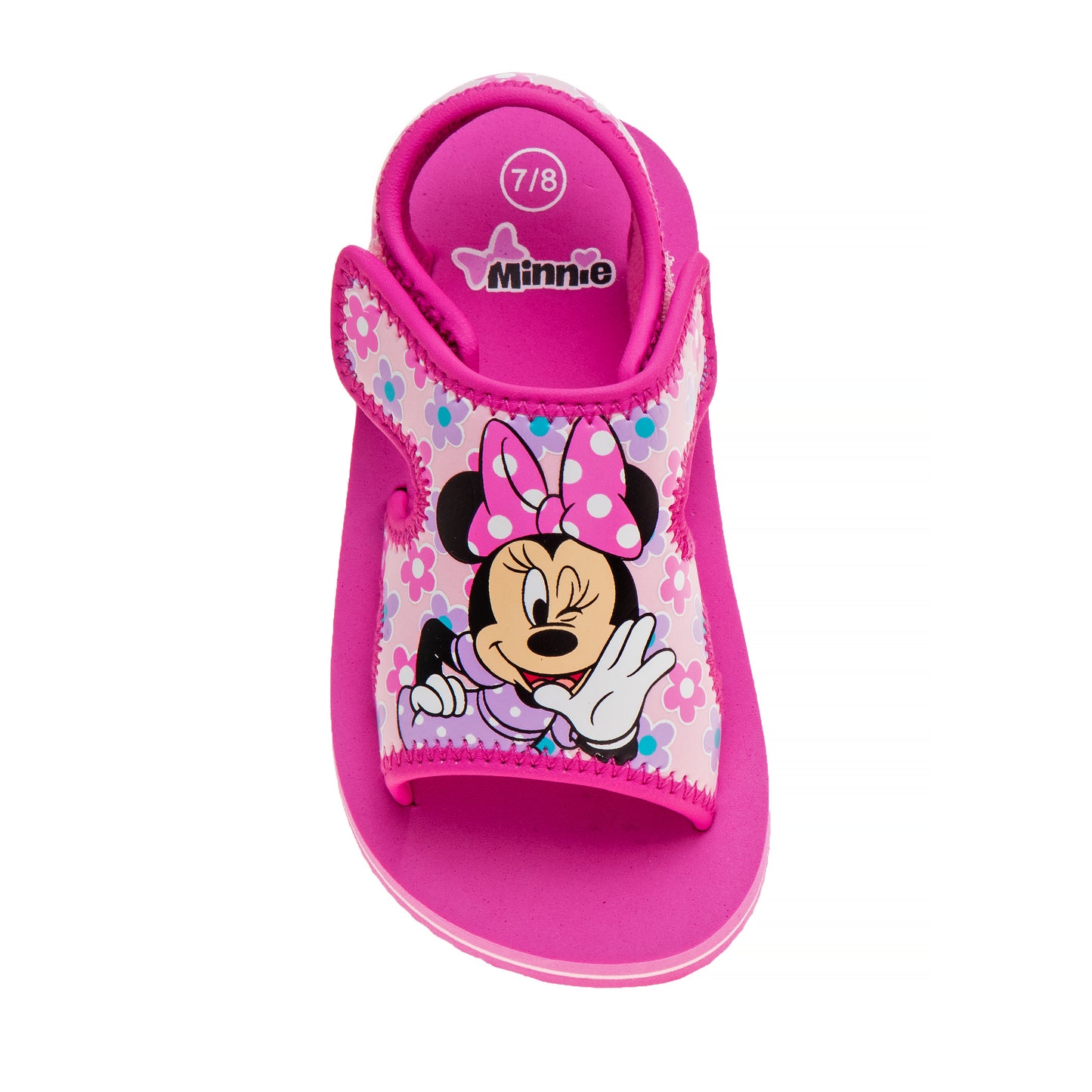 Disney Minnie Mouse Toddler Girls Hook and Loop Sandals