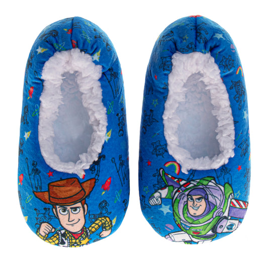 Pixar Toy Story Slippers for Kids  Woody & Buzz Comfortable Cozy Indoor Soft (Toddler / Little Kid)