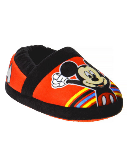 Disney Mickey Mouse Slippers Toddler Boys  SlipOn Cozy Warm Soft Plush Indoor Wear Relax & Play (Toddler / Little Kids)