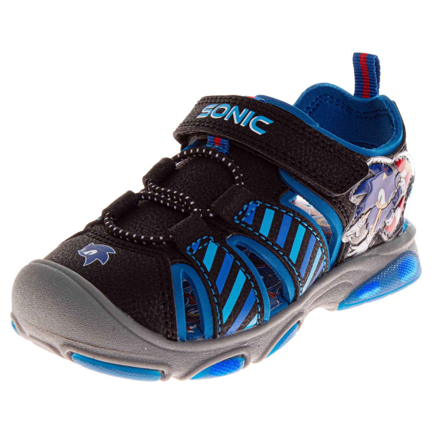 Sonic the Hedgehog & Tails Boys Hook and Loop Sport Sandals (Toddler)