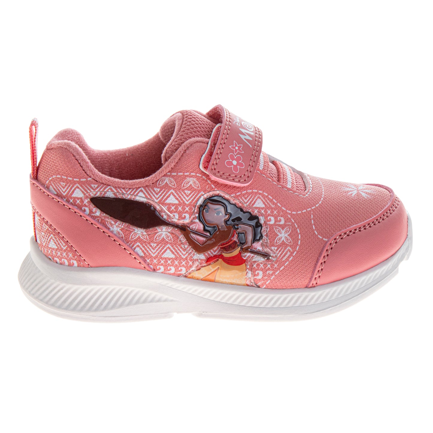 Moana Girls' Hook and Loop Light Up Fashion Sneakers (Toddler/Little Kid)