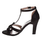 Badgley Mischka Kayla Heel Dress Sandals Girls'  Elegant Stylish Formal Occasion Fashion Forward Comfort Heel (Big Kid)
