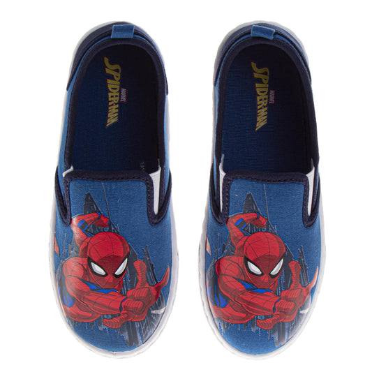 Spider-Man Boys Slip-On Canvas Sneakers (Toddler / Little Kid)