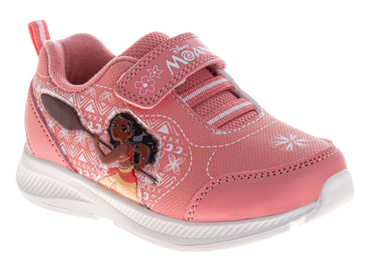 Moana Girls' Hook and Loop Light Up Fashion Sneakers (Toddler/Little Kid)