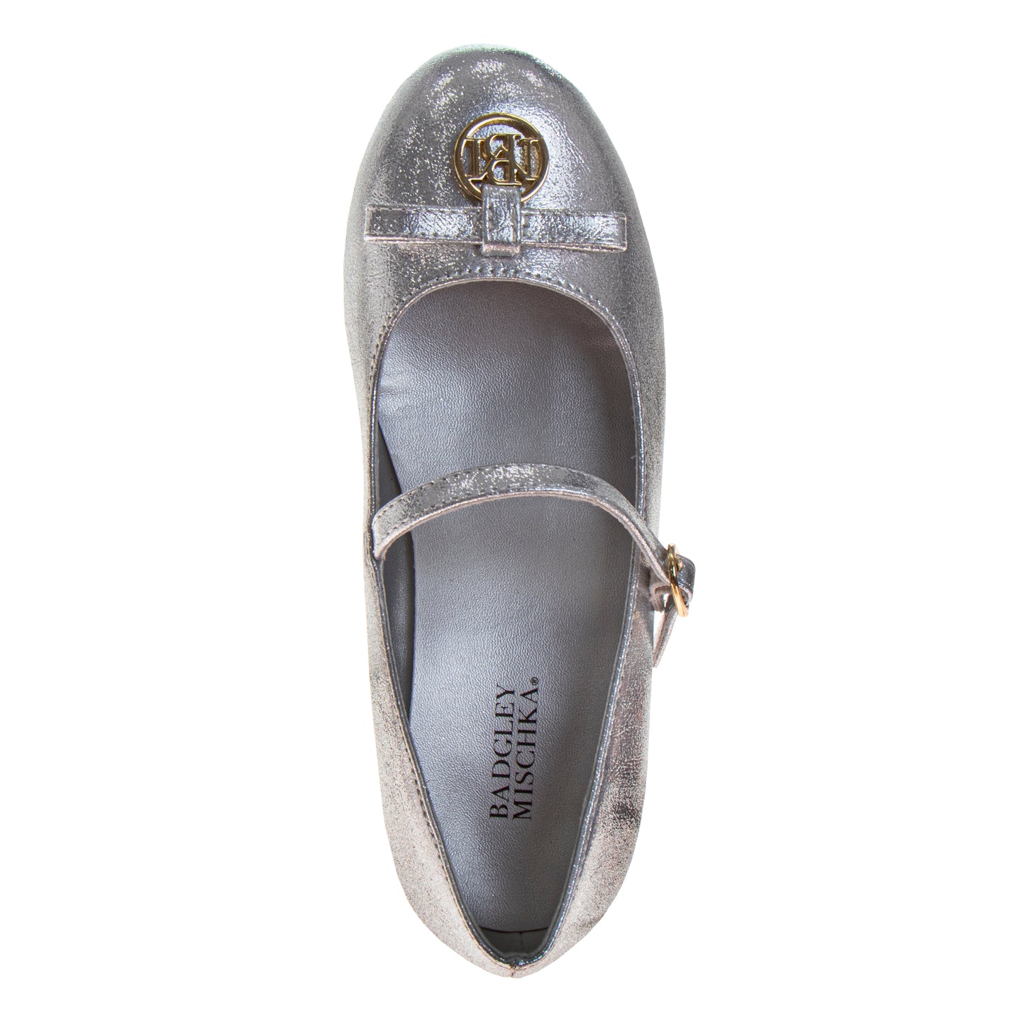 Badgley Mischka Girls' Glitter Mary Jane Heels, Classy Dress Shoes for Weddings, Parties, and Special Occasions (Little Kid/Big Kid)
