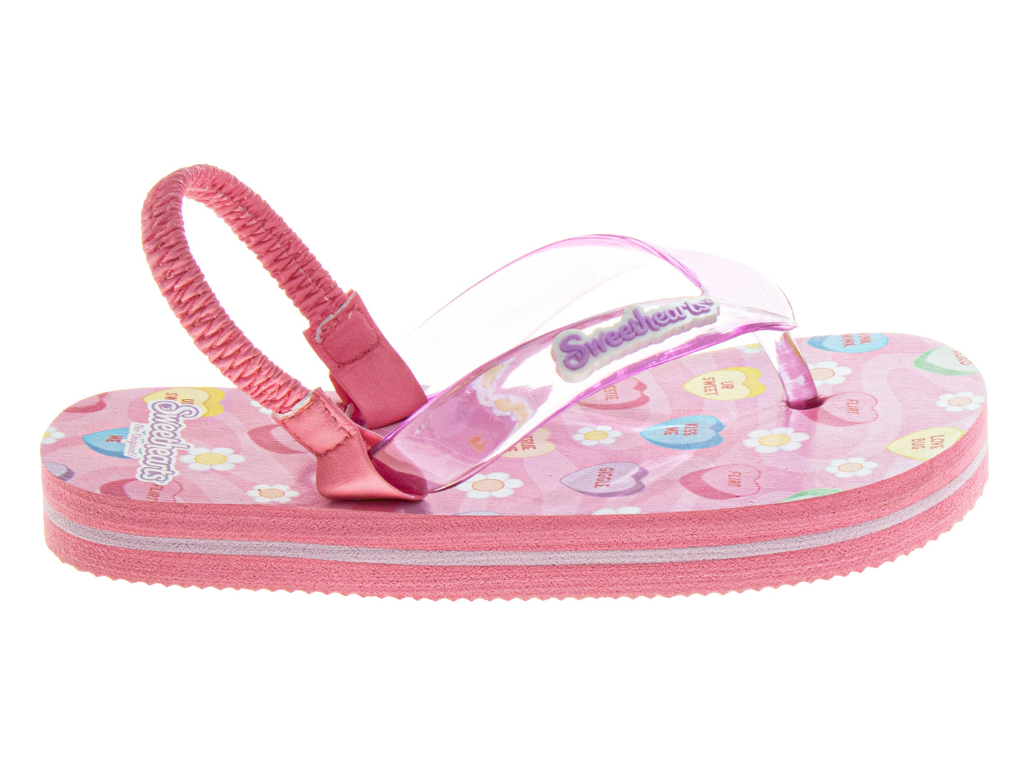 Sweethearts Girls Shoes, Girls Flip Flops, Thong Sandals - Kids Beach and Pool Shoes, Slip On Pink and Purple (Toddler/Little Kid)