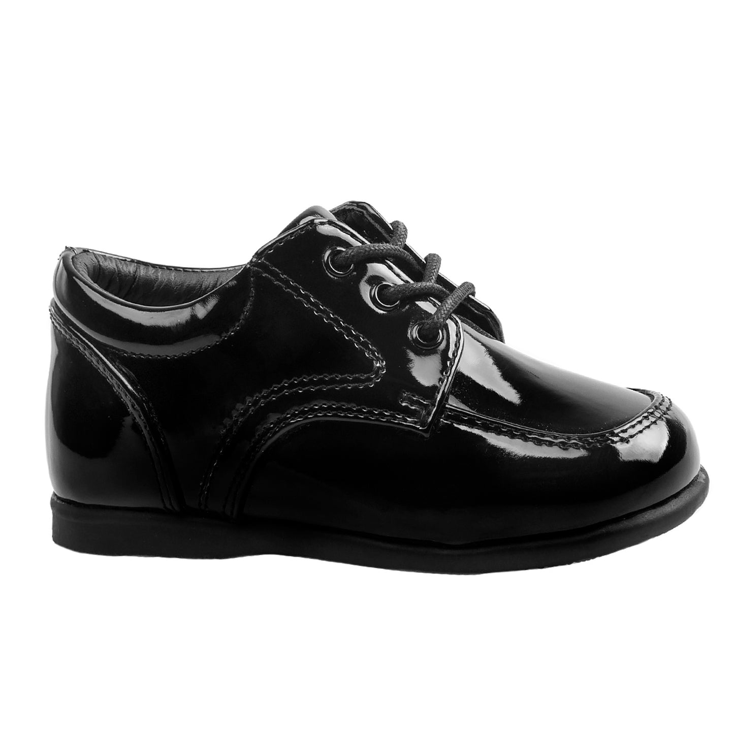 Josmo Toddler Patent Dress Shoes for Boys & Girls â€“ Classic Lace-Up Formal Shoes for Weddings, Church & Special Occasions (Infant/Toddler)