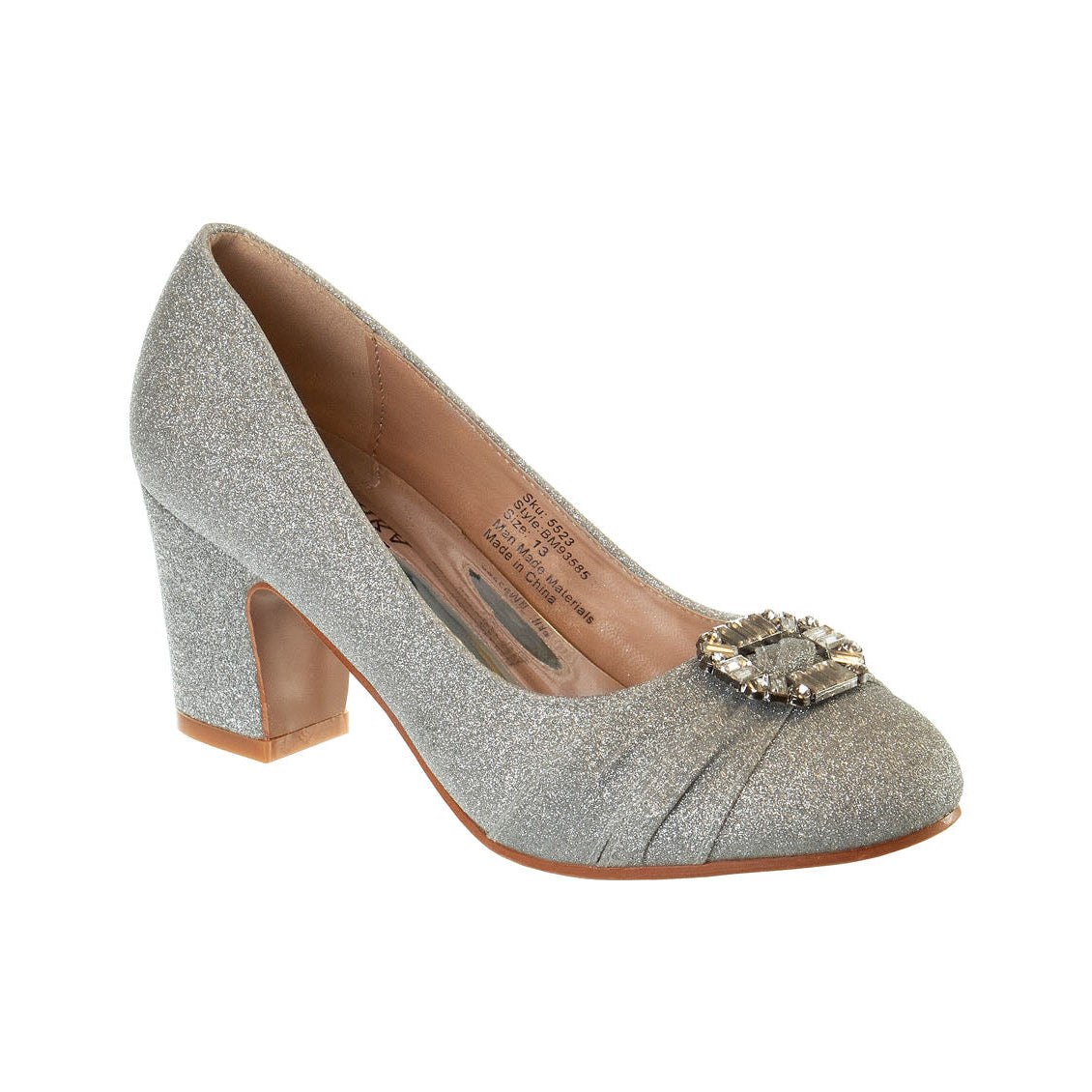 Badgley Mischka Heel Dress Shoes Girls'  Elegant Heel Designer Style Formal Wear Special Occasion Comfort Fit (Little Kid / Big Kid)