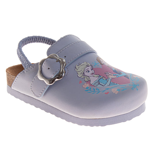 Disney Frozen Anna and Elsa Girls' Clogs  SlipOn, Cork Clogs, and Mule Sandals (Toddler / Little Kid)